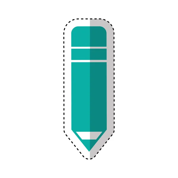 Pencil school supply icon — Stock Vector