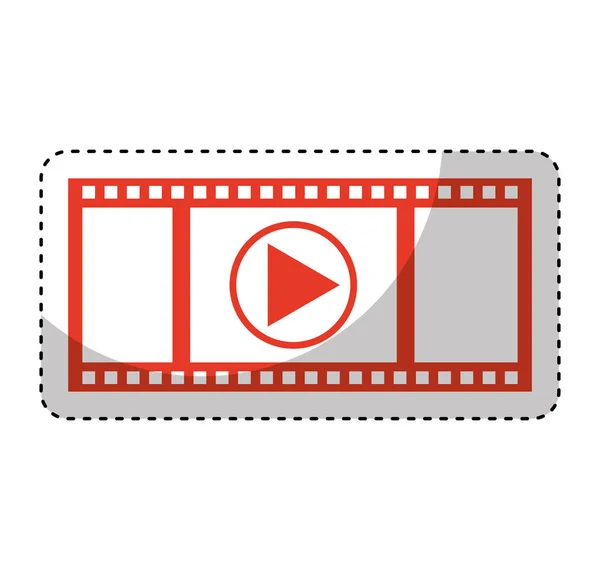 Videospeler geïsoleerde pictogram — Stockvector