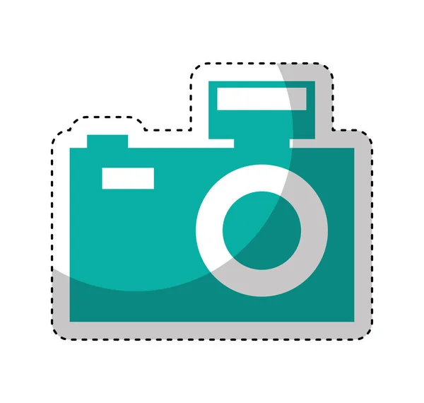 Camera photographic isolated icon — Stock Vector