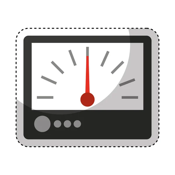 Elektrische multimeter geïsoleerde pictogram — Stockvector