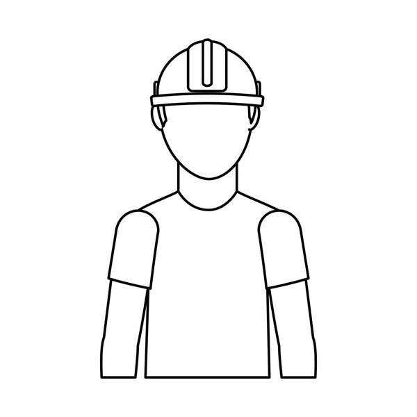 Electrical technician avatar character — Stock Vector