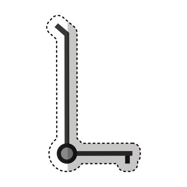 teslim cart izole simgesi