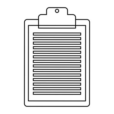 Denetim listesi panosu izole simgesi