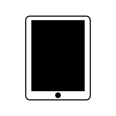 Tablet teknoloji satırı simgesi