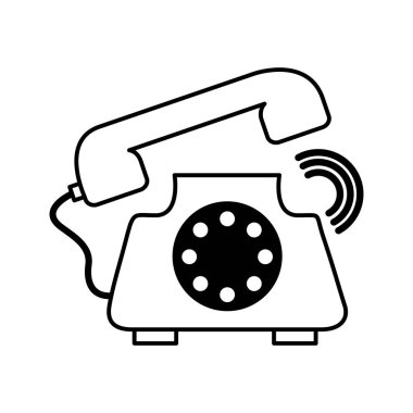 telefon hizmeti izole simgesi