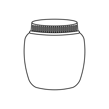 Mason kavanoza izole simgesi