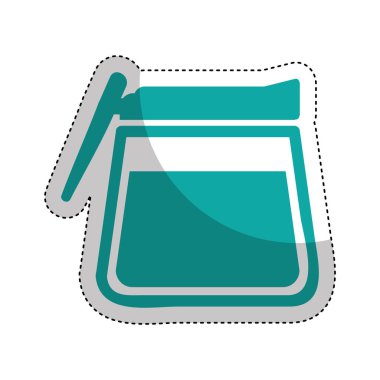 mutfak çaydanlık izole simgesi