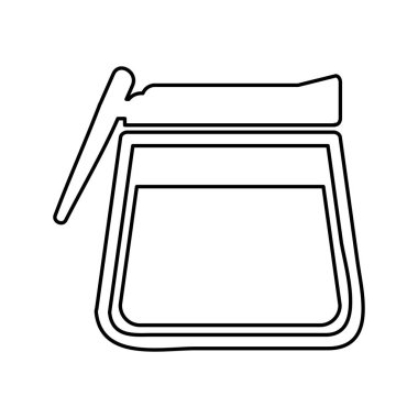 mutfak çaydanlık izole simgesi