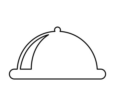 tepsi sunucu izole kutsal kişilerin resmi