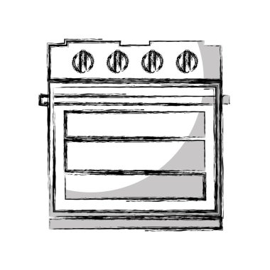 fırın cihaz izole simgesi