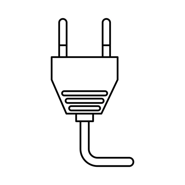 电线电缆能源插头图标 — 图库矢量图片
