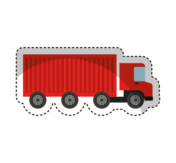 Camión servicio de entrega de vehículos — Archivo Imágenes Vectoriales