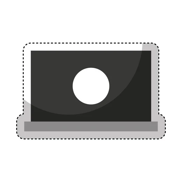 Geïsoleerde pictogram voor laptop computer — Stockvector