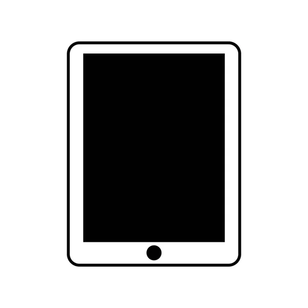 Icona linea tecnologia tablet — Vettoriale Stock