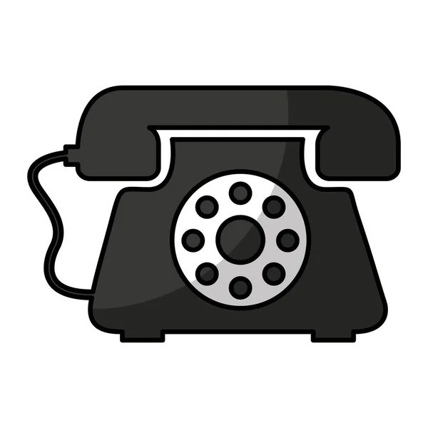 Telephone service isolated icon — Stock Vector