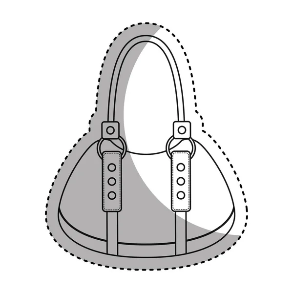 Kvinnliga väska isolerade ikonen — Stock vektor