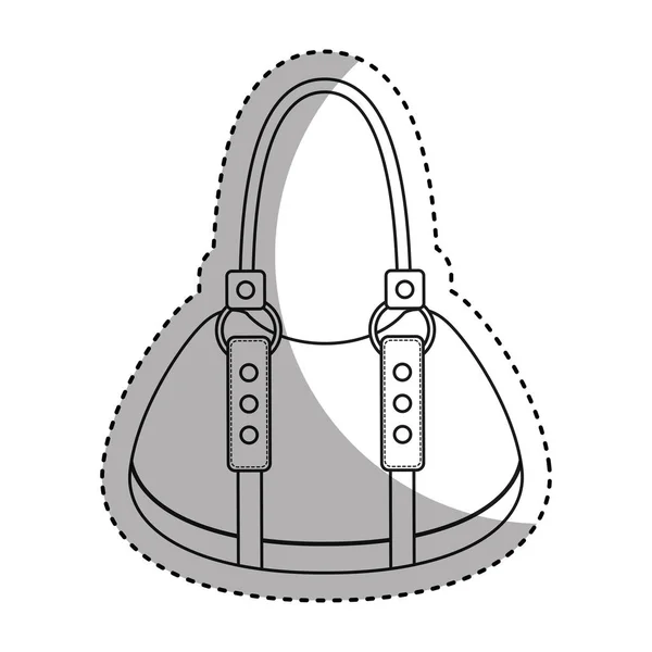 Bolso femenino aislado icono — Vector de stock