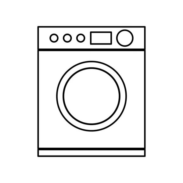 Washer machine isolated icon — Stock Vector