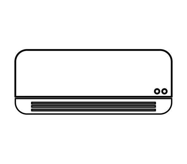 Air conditioner isolated icon — Stock Vector