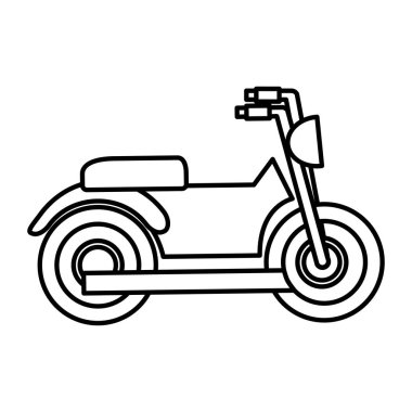 Motosiklet araç izole simgesi