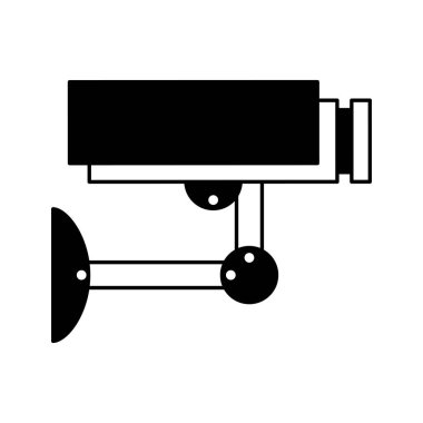 kamera cctv izole simgesi