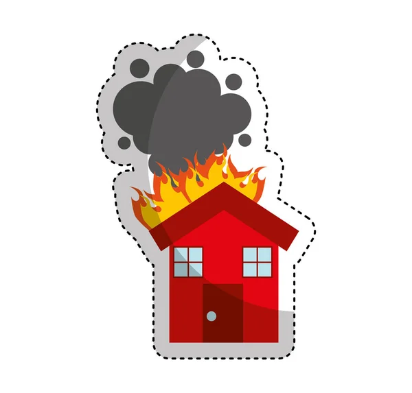 House insurance isolated icon — Stock Vector