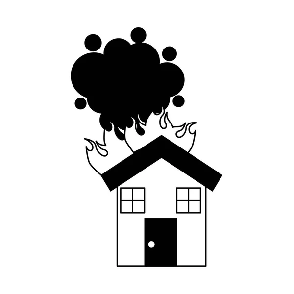 House insurance isolated icon — Stock Vector