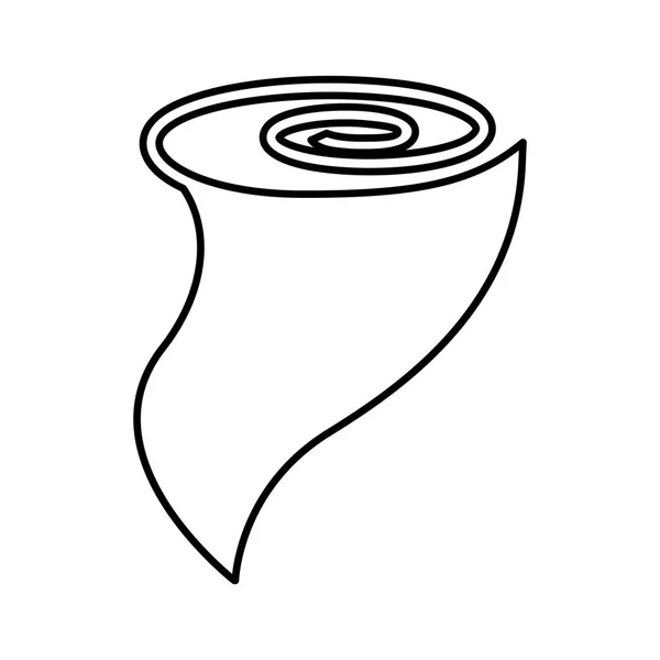 Twister burza ikona na białym tle — Wektor stockowy