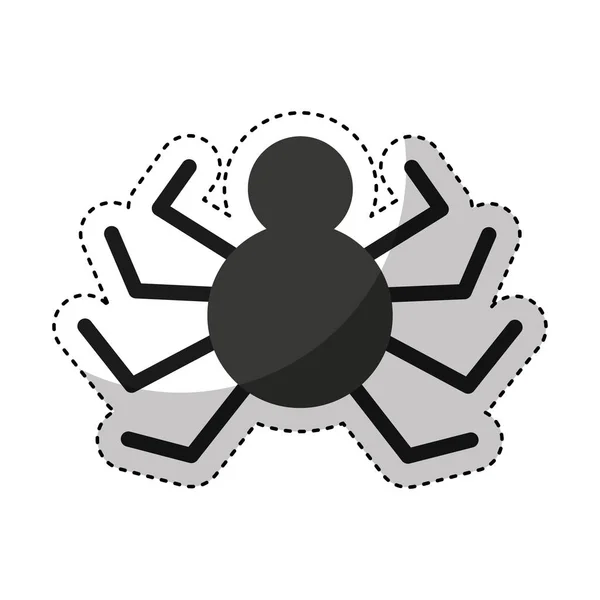 Animal araña aislado icono — Vector de stock