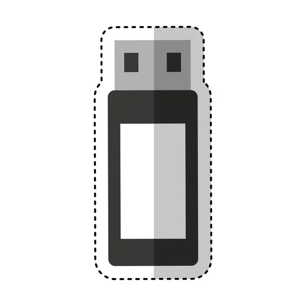 Mémoire USB icône flash — Image vectorielle
