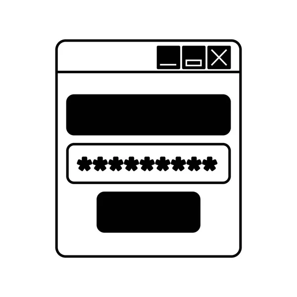 Identifiant et icône de mot de passe — Image vectorielle
