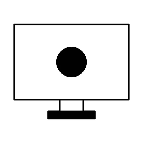 컴퓨터 바탕 화면 고립 된 아이콘 — 스톡 벡터