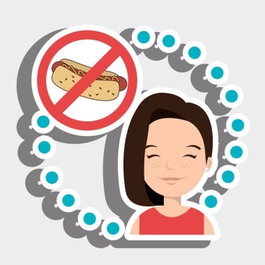 kadın karikatür lokanta yasaktır