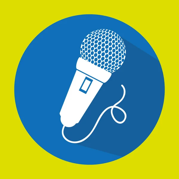 Microfono parlare parlare audio — Vettoriale Stock