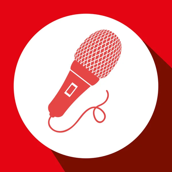 Microfone falar falar áudio —  Vetores de Stock