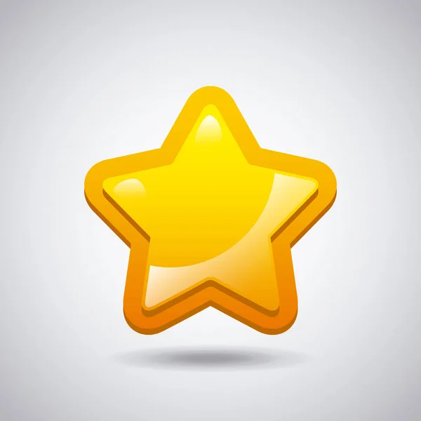 Yellow star icon — Stock Vector