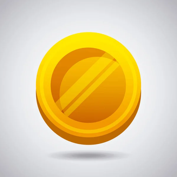 Icona della moneta d'oro — Vettoriale Stock