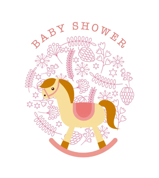 Baby shower kort — Stock vektor