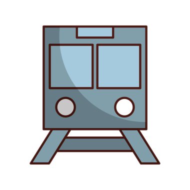 Metro ulaşım izole simgesi