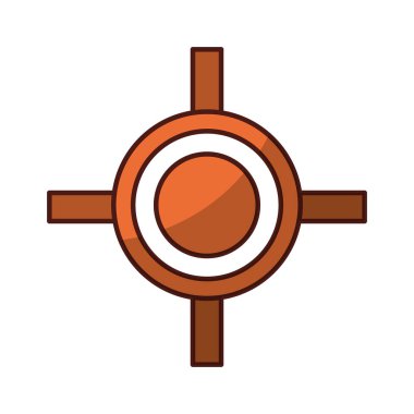 Tüfek Dürbünü izole simgesi