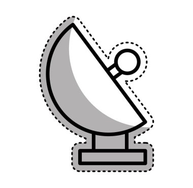 Antena uydu izole simgesi