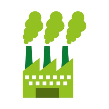 Fabrika tesis izole simgesi