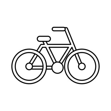 Bisiklet çizim izole simgesi