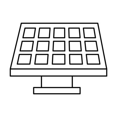 paneli güneş izole simgesi