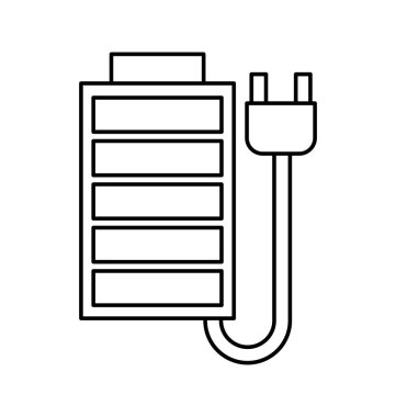düzeyde izole pil simgesi