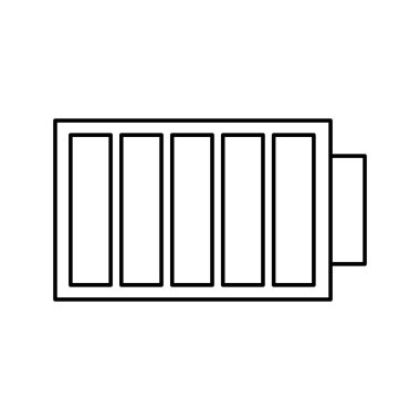 düzeyde izole pil simgesi