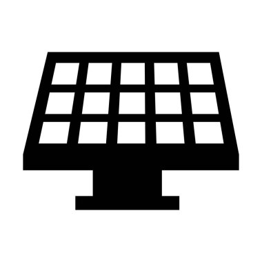 paneli güneş izole simgesi