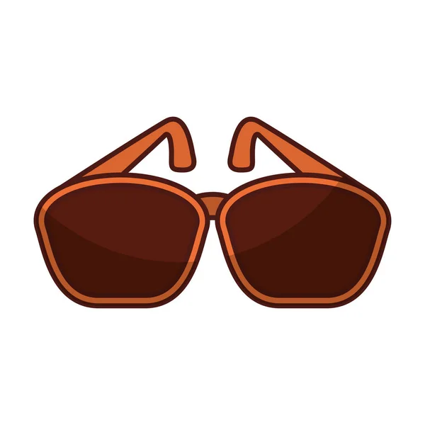 Sunglasses accessory isolated icon — Stock Vector