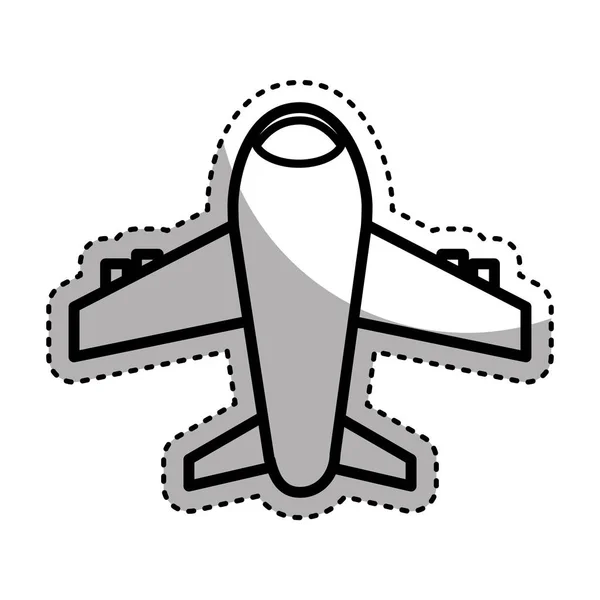 विमान उड़ान अलग प्रतीक — स्टॉक वेक्टर