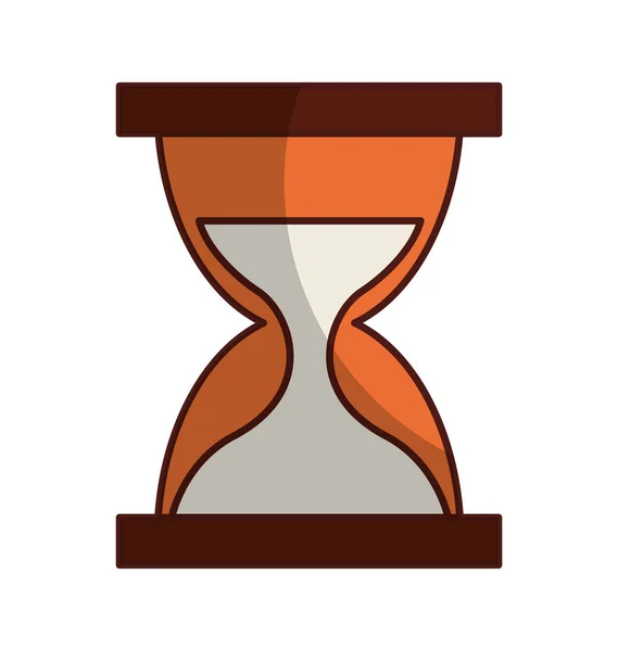 Hourglass watch isolated icon — Stock Vector